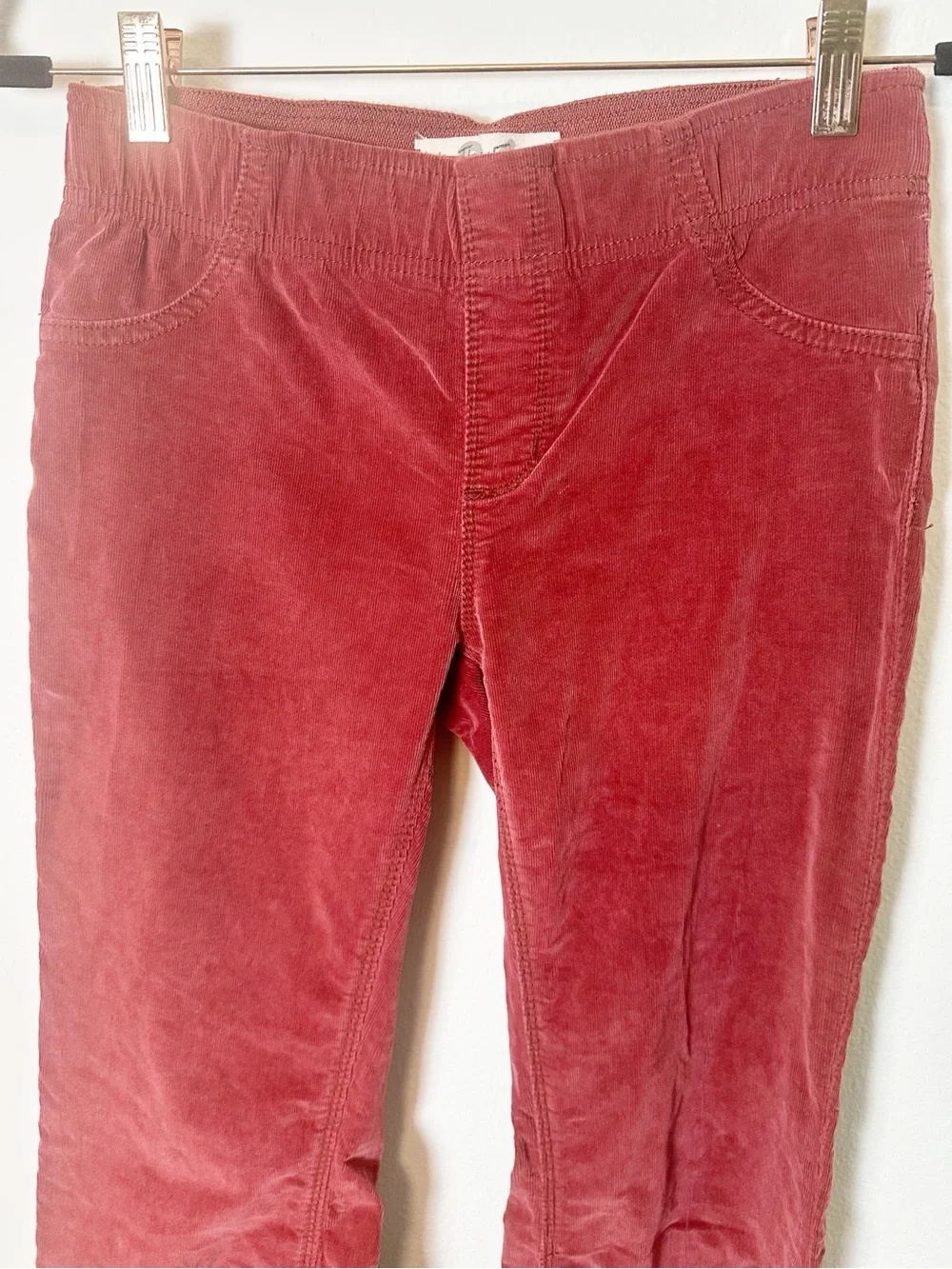 Free People Pull On Corduroy Flare Pants Rose Pink Red 26